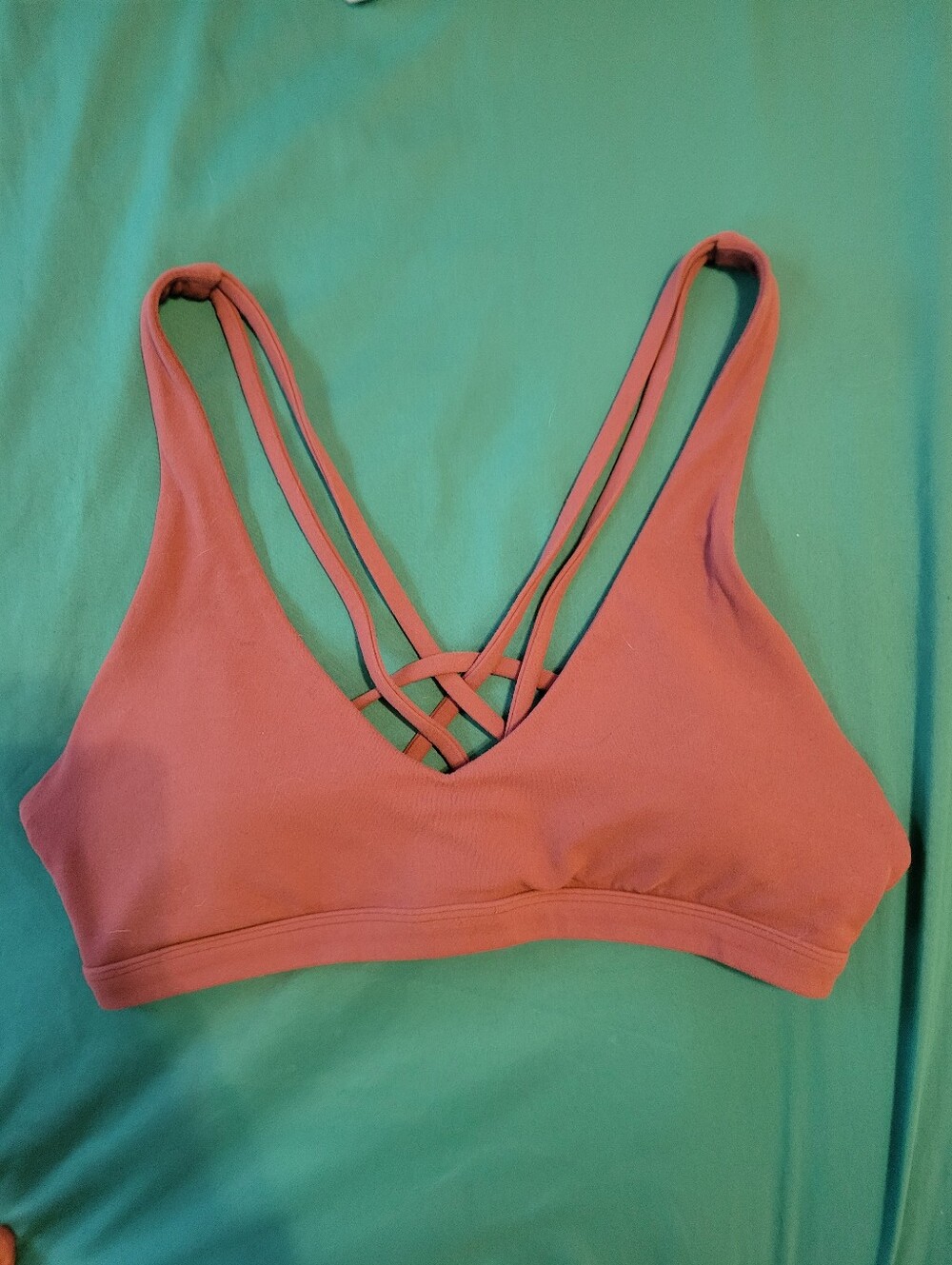 Lululemon Sports Bralette with strapoy crossback detail S Athleisure Athletic